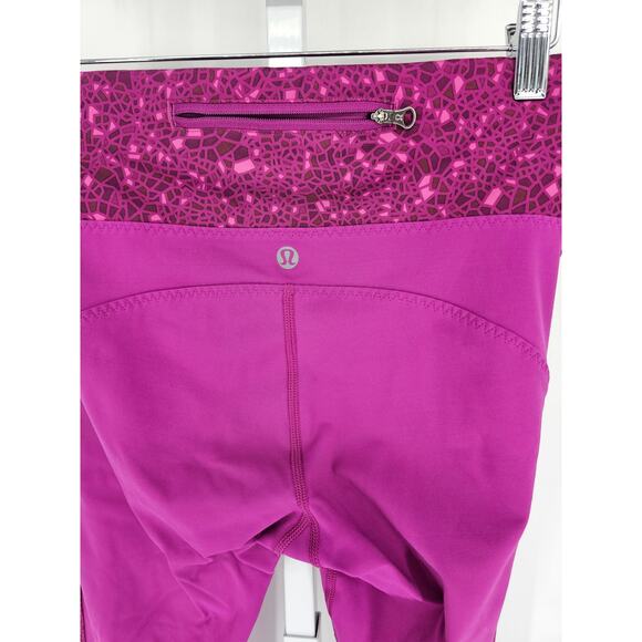 lululemon Real Quick Tight Size 6 Regal Plum Luxtreme 7/8 Length - Picture 4 of 5